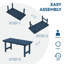 Ensemble de salle à manger haute densité en polyéthylène haute densité 6 pièces Barrera-375761286