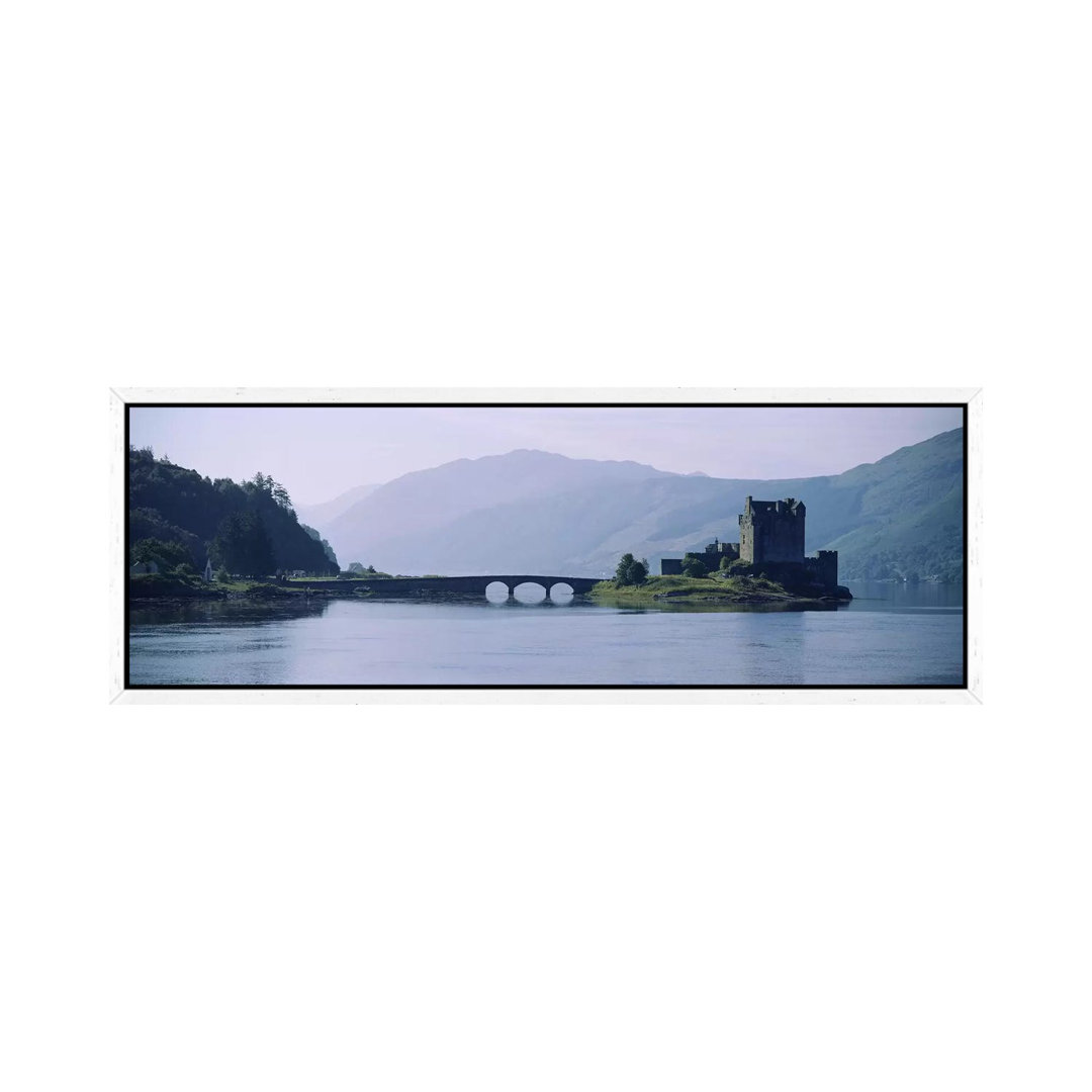 Castle At The LakesideEilean Donan Castle, Loch Duich, Highlands Region, Scotland by Panoramic Images - No Frame Panoramic Print on Canvas