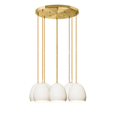 Lustre géométrique en argile 8 lumières