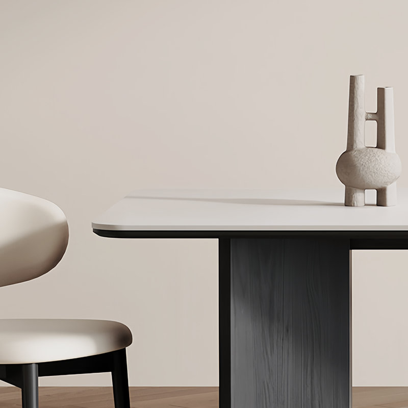 Table et chaises luxueuses Wabi-sabi, H 29,5 po x L 62,9 po x l 31,4 po