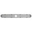 FINE FIXTURES Drain de douche linéaire de 24 pouces, insert et grille 2-en-1, bord arrondi, acier inoxydable de calibre 10, sortie centrale, crépine incluse-126703177