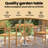 vidaXL Folding Dining Table, Round Patio Table, Solid Eucalyptus Wood Brown for 2 People with Umbrella Hole Compact Design for Garden and Patio 23.6"x23.6"x29.5"-2140439635