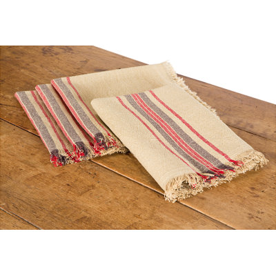 Frampton Polyester Striped Square Napkin