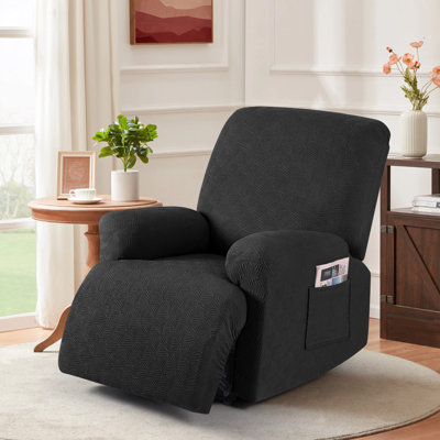 Wald Single Seat Stretch Recliner Chair Covers,Reclining Couch Covers Sofa Slipcover