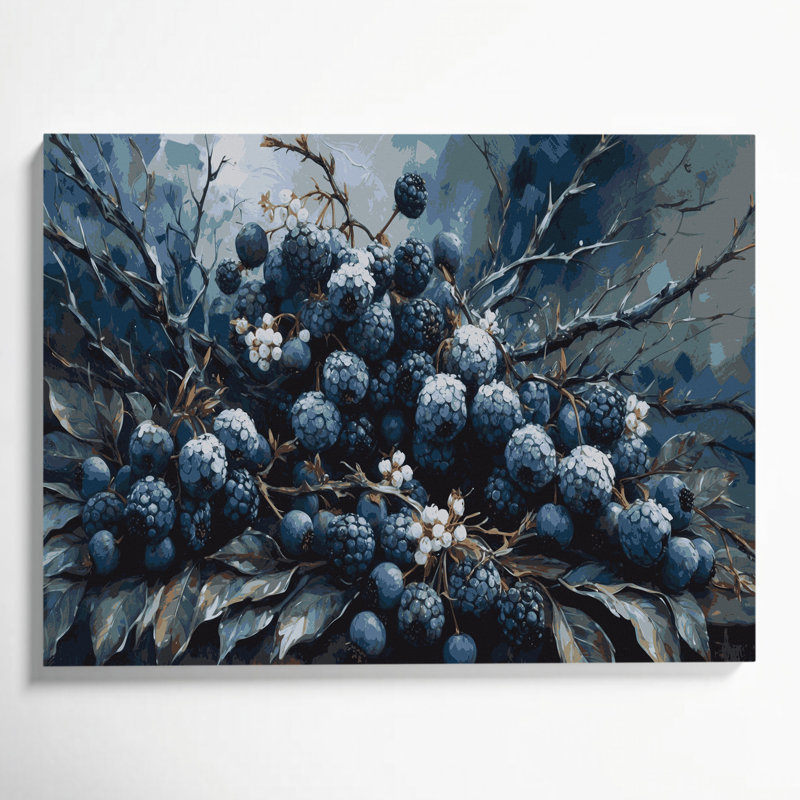 Art mural sur toile Fruit Sloe, H 24 po x l 36 po
