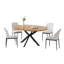 Ensemble de table de salle à manger 5 pièces avec 4 chaises modernes-479687005