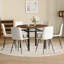 Ensemble de table à manger 7 pièces, table de salle à manger ronde avec 6 chaises pour l'intérieur et la salle à manger-668334259-668334268