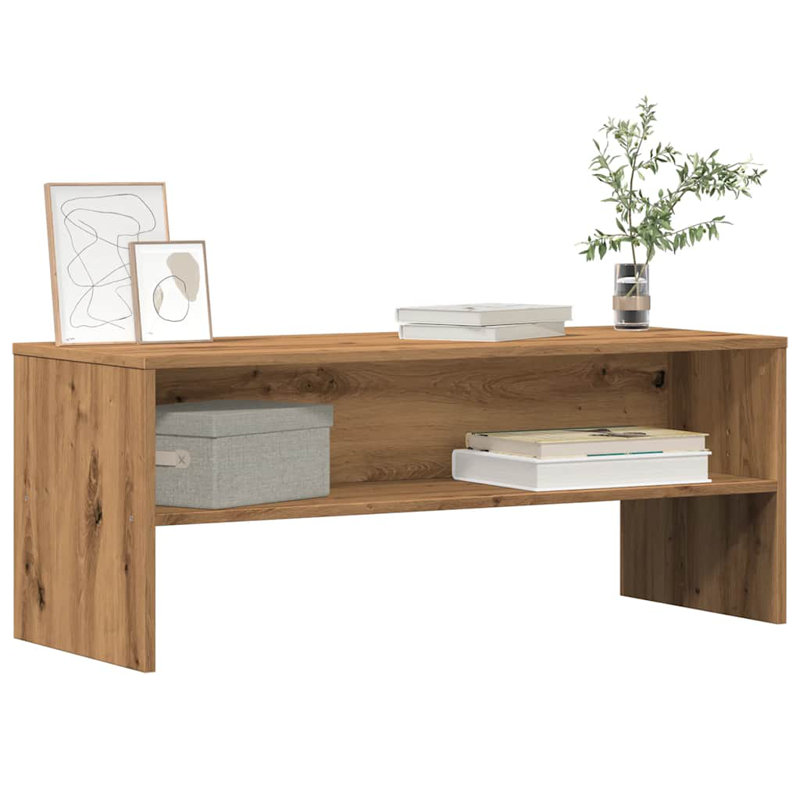 Hausman Unfinished TV Stand, Artisan Oak