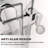 Royal 46 to 49 in. x 80 in. H Frameless  Double Sliding Shower Door with Two Towel Bars in Chrome and 3/8 in. (10mm) Clear Glass-121504923-121213320