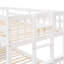 Lit simple superposé simple avec lit gigogne simple, lit superposé séparable avec tiroirs pour la chambre à coucher - Blanc-1818301540