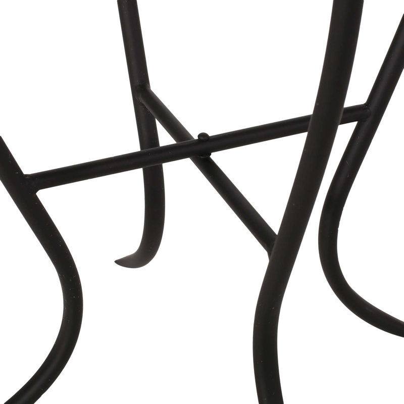 Table d'appoint d'extérieur transitionnelle avec plateau en mosaïque