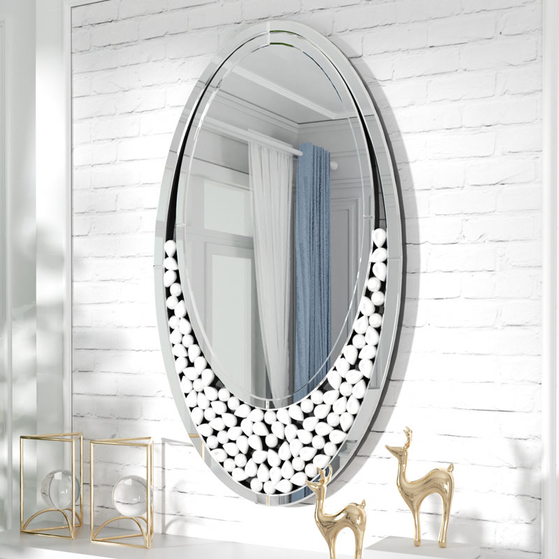 Iva Glass Oval Wall Mirror