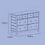 Commode double 6 tiroirs Moss-94114465