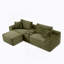 Canapé modulaire modulaire avec assise profonde, tissu en velours côtelé, porte-gobelets, ports USB, boîte de rangement et repose-pieds mobile pour le confort du salon-949355045