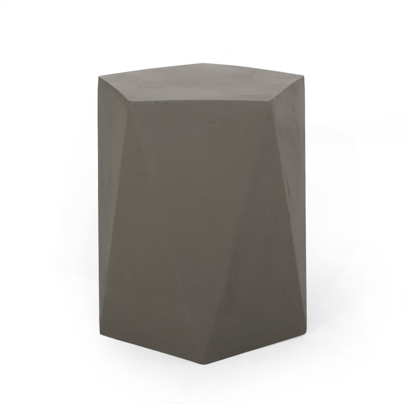Apollo Side Table, 16" H x 16" W x 16" D, Light Gray