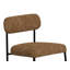 Chaise de bar Iffa, dossier ouvert, fer noir, cognac-111177526-115118753