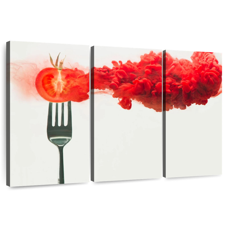 Yarlin Disintegrated Tomato, 32" H x 50" W