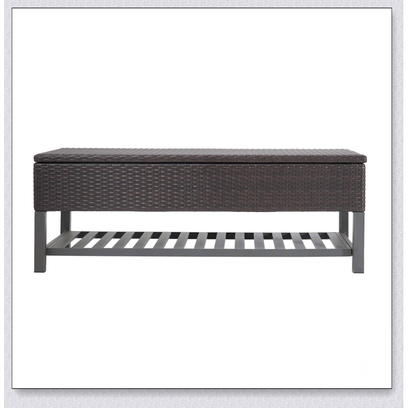 Banc de rangement Regent avec support en métal Polyvalence, application moderne, confort et durabilité