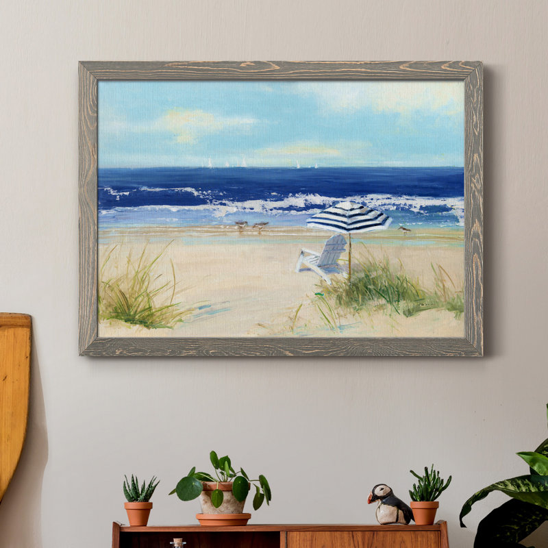 «Beach Life II», reproduction d'art sur toile, H 31,5 po x l 23,5 po x P 1,5 po, Gris