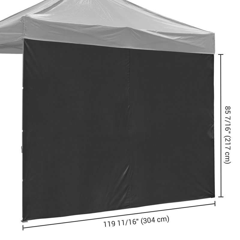 Paroi latérale, H 119,69 po x l 85,83 po x P 0,39 po, Noir