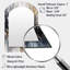 Miroir mural gris doré délicat à coups de pinceau abstraits III-849869241