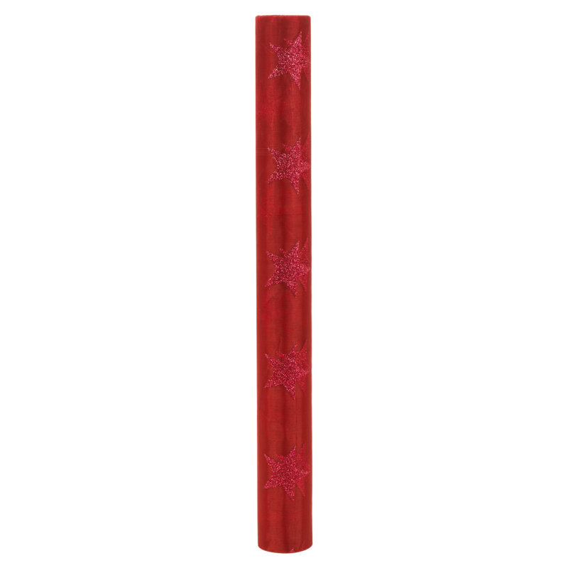 Runner Roll, Red, With Glitter