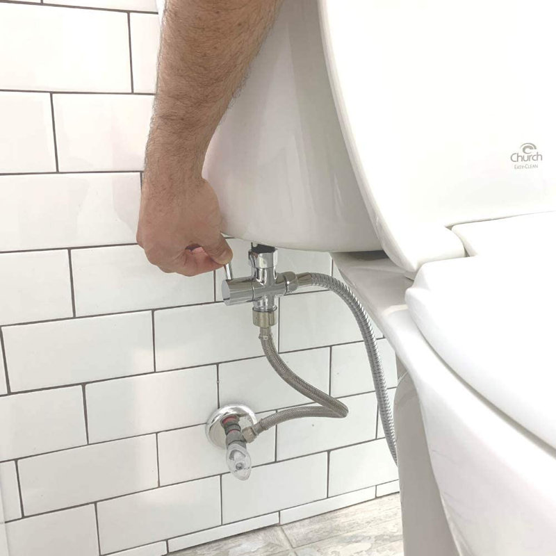 Hand Held Bidet with Faucet, Argent