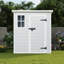 Remise d'extérieur en polypropylène, 6 pi x 6 pi, imperméable avec évents, plancher pour jardin, résine de jardin pour cour arrière imperméable, plancher, portes verrouillables