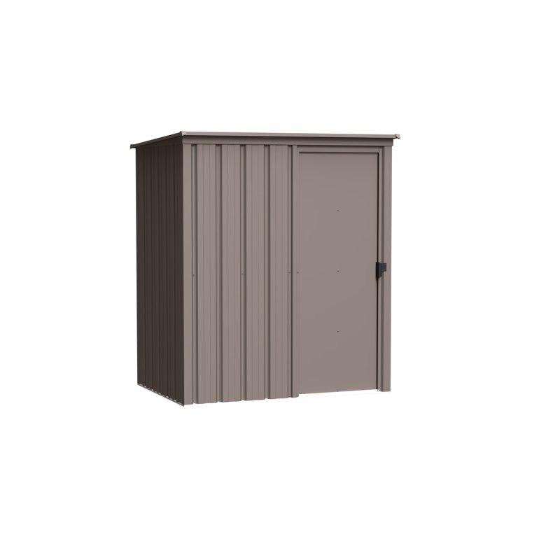 Essential 5X3 Steel Shed Oswego Tea, Brown