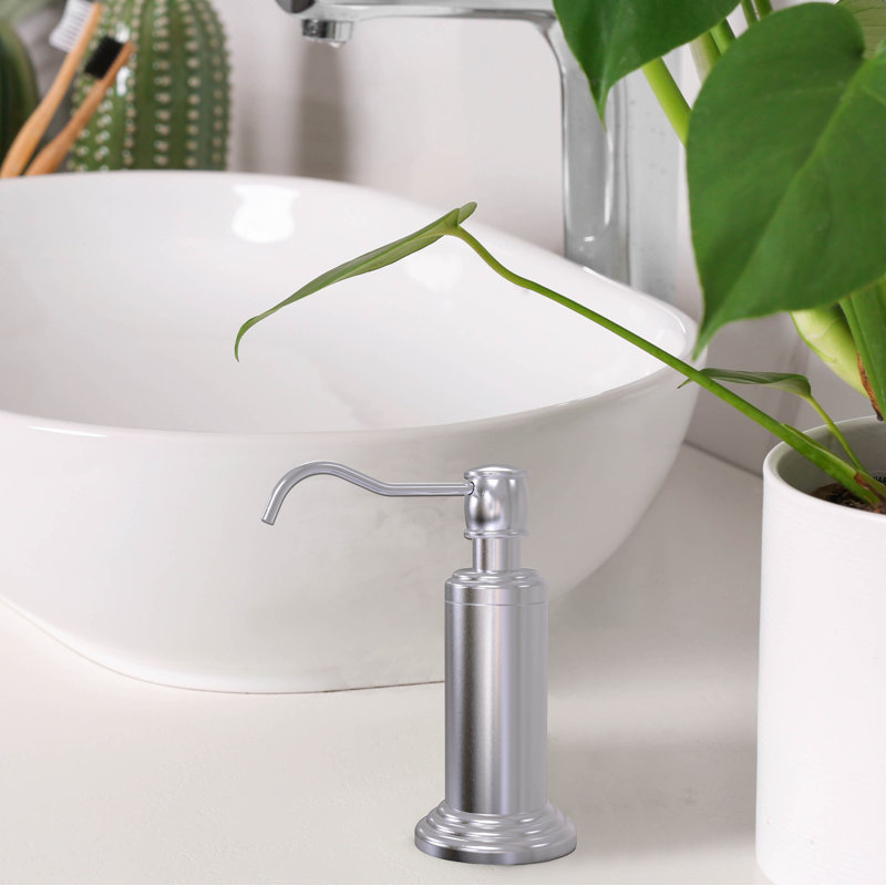 Distributeur de savon sur pied Beresford, Chrome satiné