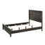 Grand lit rustique brun grisâtre rustique, style contemporain à panneau, design gris et bois massif avec tête de lit-1287972594-1287972592