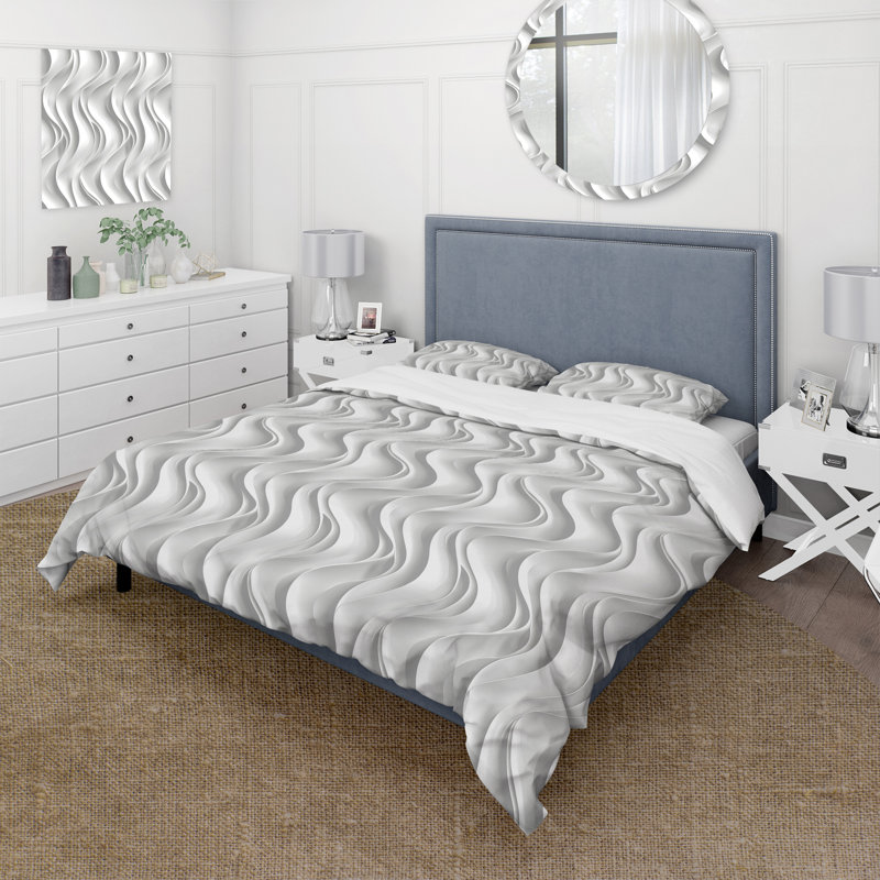 Ensemble de housse de couette blanc Midcentury I - Midcentury, Housse de couette très grand et 2 très grandes t
