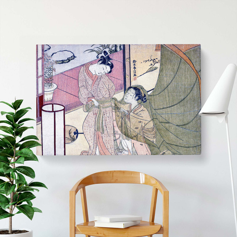 Reluctant Leave-Taking by Harunobu Suzuki - Wrapped Canvas, 35cm H x 50cm W x 3cm D