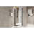 28x72 Inch Shower Door With Pivot Mechanism, Black Aluminum Frame, 1/4" Tempered Glass, Film, Water - Blocking Strip, Smooth Swing For Bathroom Featuring Half 6mm Transparent Raised Shock Packaged