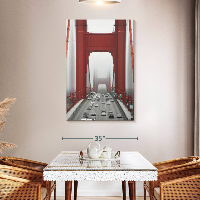 Lilie Misty Golden Gate Bridge, 48" H x 32" W