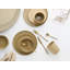 Creatable, 21653, Serie Futuro Sand, 4-teiliges Geschirrset, Speiseteller Set Aus Steinzeug