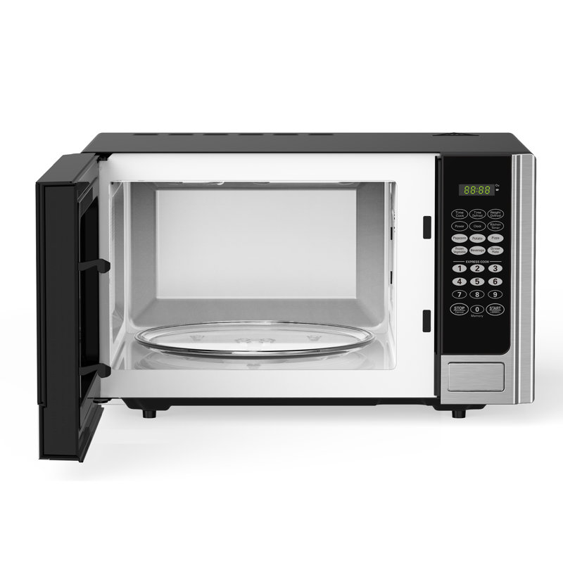 Black+Decker 900 Watt 0.9 Cubic Feet Counter Microwave Oven, Stainless Steel