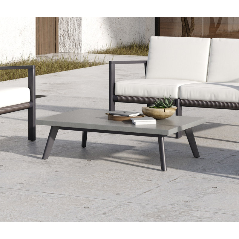 Alar 47'' Stone Outdoor Coffee Table