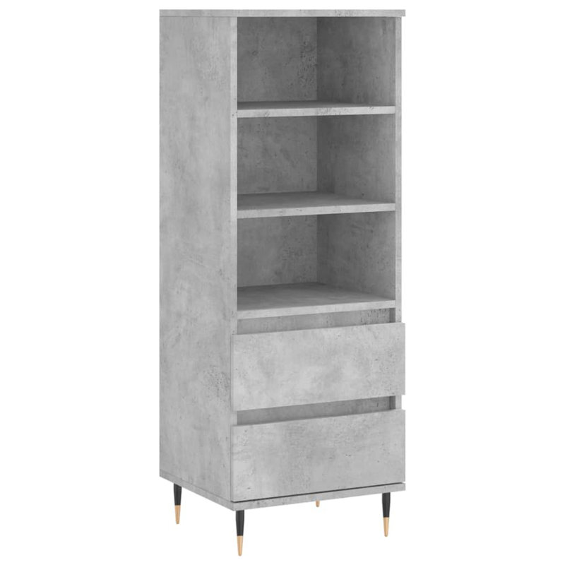 Milanie 40cm Sideboard, Concrete Grey