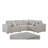 Modular Sectional Sofa with Ottoman
