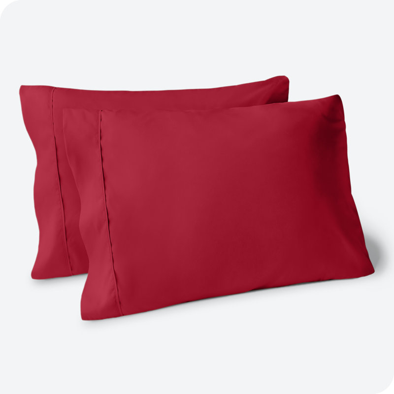 King Size Medium Blue Hypoallergenic Cotton Polyester Pillowcase Set