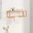 VidaXL Towel Rack 23.6" x 7.9" x 7.9" Solid Wood Walnut