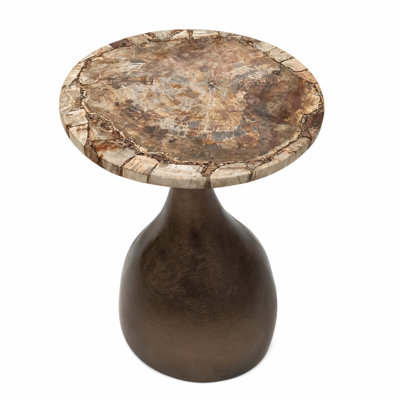 Petrified Wood Trumpet Accent
Table