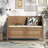 Linen Upholstered Storage Bench-798100546