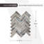 1.2 in. x 3.9 in. Herringbone Matte Tile