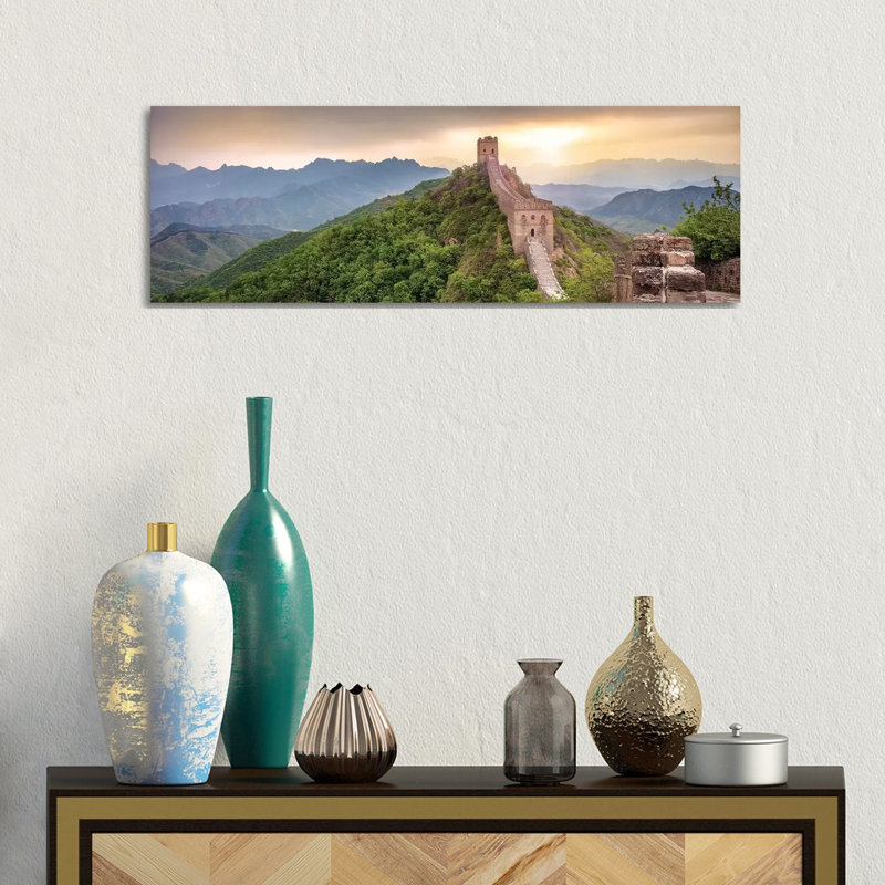 Great Wall Of China Near Jinshanling by Jan Becke - Wrapped Canvas Panoramic Gallery-Wrapped Canvas Giclée