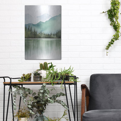 «Forest Landscape II» par Petals Prints Design, art mural en métal