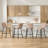 Upholstered 27" Counter Stool With Metal Frame-922861235