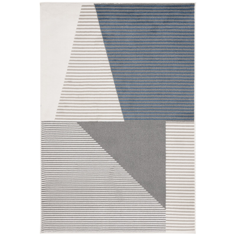 Pyramid Performance Striped Rug, Rectangle 5'3" x 7'8"