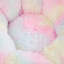 Canapé une place sans os, pouf en fausse fourrure avec coussin en forme de queue de chat-452223995